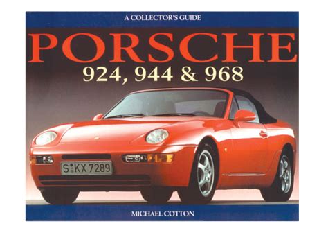 Porsche 924 944 968 a collectors guide. - The complete guide to health and nutrition by gary null ph d.