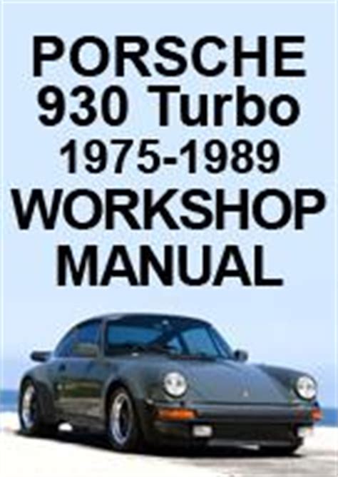 Porsche 930 turbo service manual for free. - Ford c max tdci workshop manual.