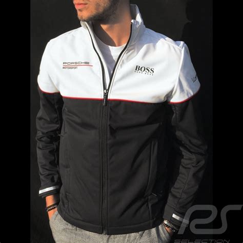 Porsche Motorsport Hugo Boss Softshell Jacket black / white …