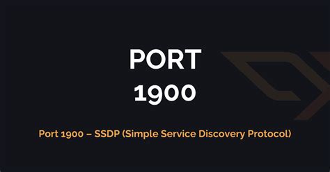 Port 1900 ssdp.  UPnP is one of the zero Look for "SSDP Discovery Service".  We h...