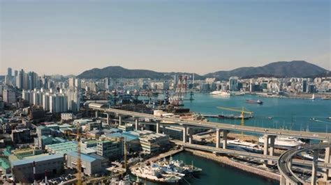 Port Area of Busan City, Stock Video - Envato Elements