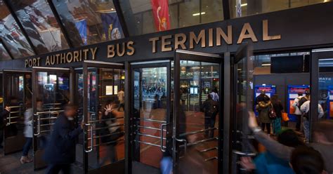 NJ Transit operates a bus from Paterson Plank Rd At Post Pl to Port Authority Bus Terminal every 15 minutes. Tickets cost $1 - $5 and the journey takes 25 min. Bus operators. NJ Transit. Other operators. Taxi from Secaucus to Port Authority Bus Terminal.. 