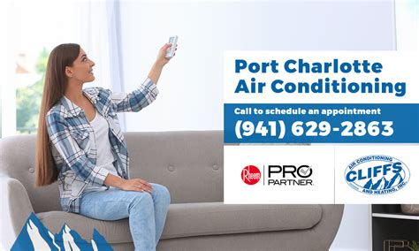 Port charlotte air conditioning. Mar 13, 2024 · A local HVAC company that offers air conditioning, heating, indoor air quality, and light commercial services in Port Charlotte and nearby areas. Forbes rated Rheem the No. 1 air conditioning brand, and Cliffs Air Conditioning and Heating, Inc. is a Rheem Pro Partner. 