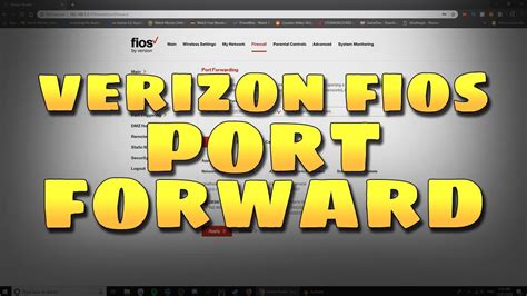 Verizon Fios G3100 Router's manual doesn't explain clearly how to set up port forwarding. This is just a note to clarify a few concepts related to it, in particular, I saw there were a few discussions about port forwarding.. 