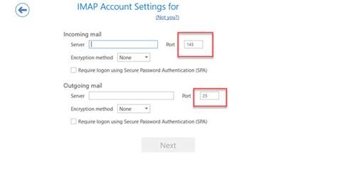 Port imap