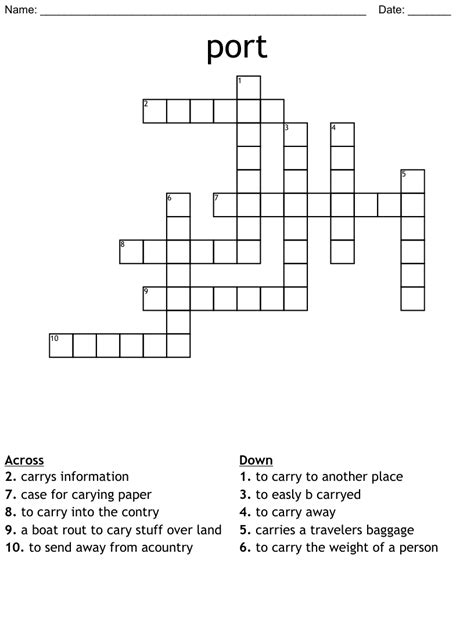 Port producer crossword. Things To Know About Port producer crossword. 
