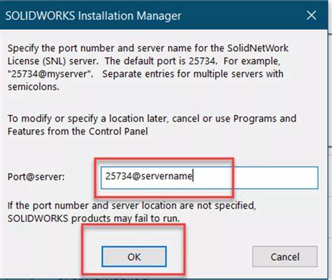 Port server solidworks.  This includes those used by the collaborative server, The port numb...
