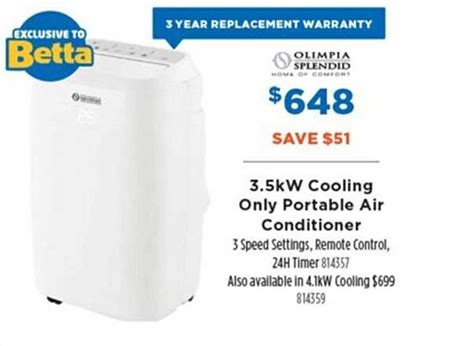 Portable Air Conditioners Betta Home Living