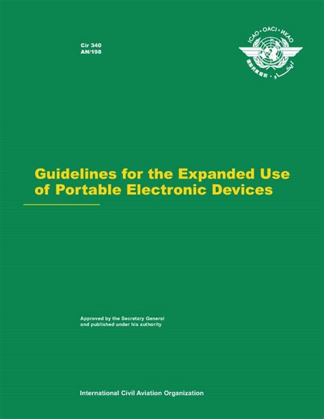 Portable Electronic Devices - ICAO