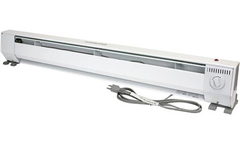 Portable electric baseboard heaters. 30-in 240-Volt 500-Watt Standard Electric Baseboard Heater. #4. Cadet. 36-in 240-Volt 750-Watt Standard Electric Baseboard Heater. #5. Cadet. 96-in 240-Volt 2500-Watt Standard Electric Baseboard Heater. #6. Cadet. 