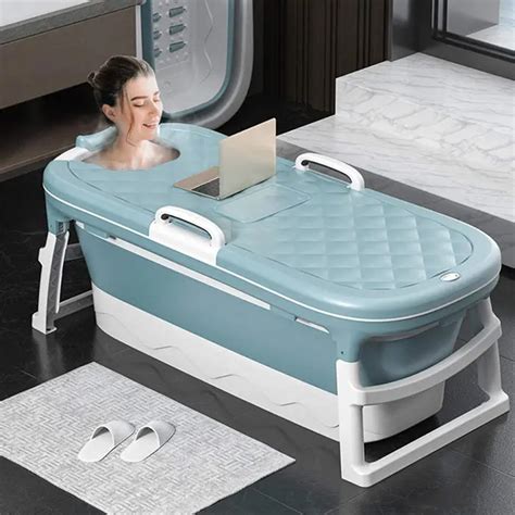 Portable foldable bathtub, portable folding bathtub soaking