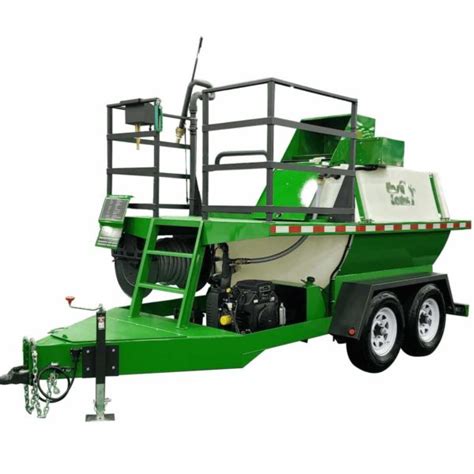 Portable hydroseeding machine.  Designed for mobility, this hydroseeding ...