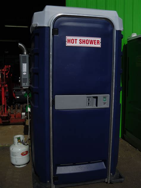 Portable shower rental. rentals! 8 Completely Private Rooms. Hot & Cold Water Controls. Shower Heads Metered to 1.5 GPM. Can be connected to on-site septic. CAL Fire Approved. Equipped with AC/Heating. Seamless Gel-coated Fiberglass Walls, Ceiling,and Sub floor. Smart Touch Digital Thermostat. 