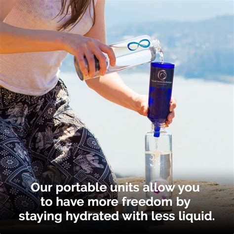 Portable structured water device.  Ready to experience the convenience of str...