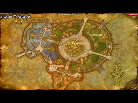 The Shattrath City Portal Network In the center of 