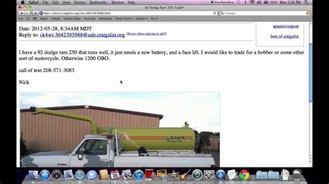 craigslist Heavy Equipment - By Owner fo