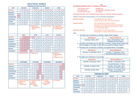 Porterville Court Calendar