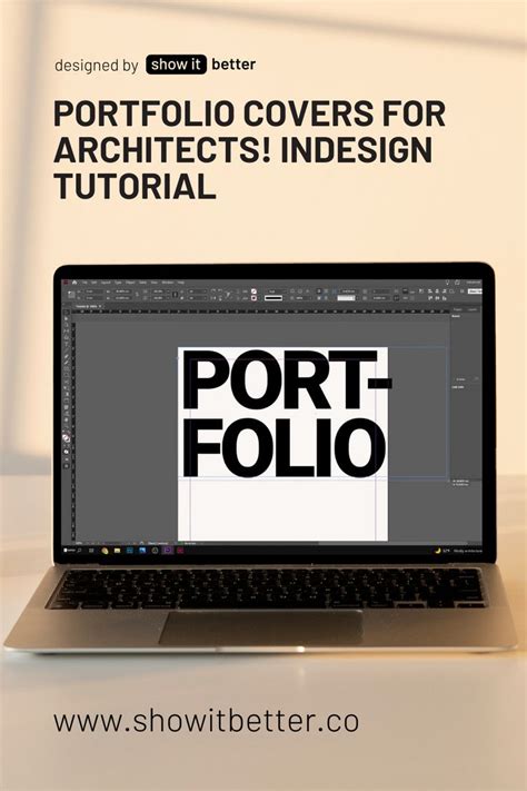 Portfolio Covers for ARCHITECTS! InDesign Tutorial Portfolio cover