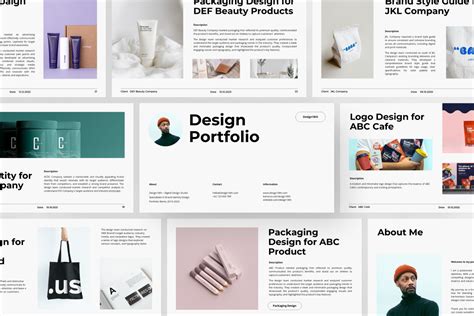 Portfolio Googleslide Template Presentation Templates Creative Market