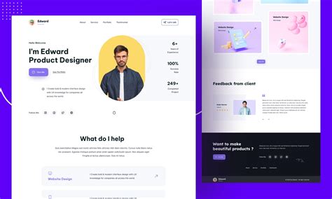 Portfolio UI design UpLabs