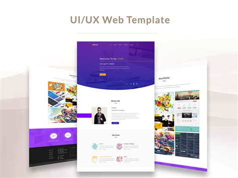 Portfolio Web Template UI/UX by Nahid on Dribbble