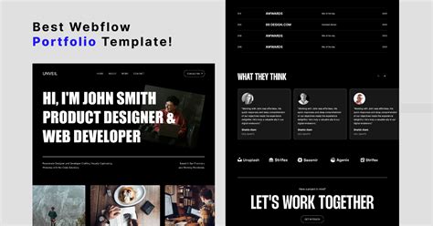 Portfolio Webflow Template Figma