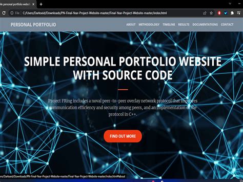 Portfolio Website In Html Css Amp Javascript Free Source Code Riset