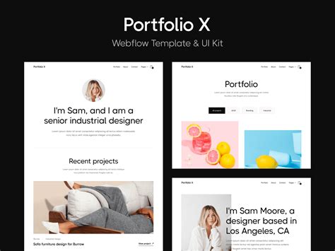 Portfolio Website Templates Available at Webflow