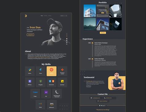 Portfolio website design. Checkout my other designs on Behance Buy my designs from UI8 Download my design from Uplabs Follow me on Facebook | Instagram | Likedine. 