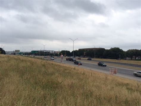 Portion of US-183 frontage road temporarily patched after reports of cracked road