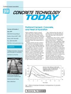 Portland Cement, Concrete, Volume 18/Number 2 and Heat of …