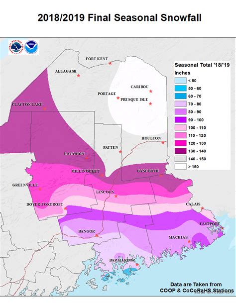 Portland ME Snowfall Totals & Snow Accumulation Averages