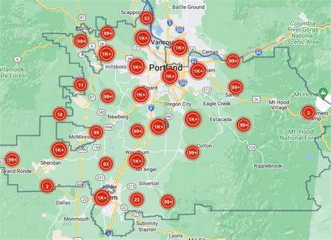 Portland general electric outages. As of 11 a.m. Tuesday, Portland General Electric was reporting more than 209,000 customers without power, and Pacific Power reported more than 20,000 customers. 