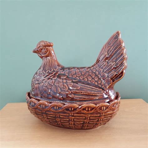 Portmeirion chicken - studio pottery