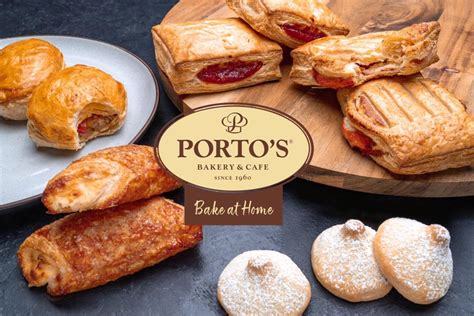 Mar 6, 2020 · Traditional puff pastry made with European style butter with Porto's signature cream cheese filling, topped with sugar. /each $1.05. dozen /each $11.49. Refugiado®/guava And Cheese Strudel) A Porto's Bakery Original! Puff pastry with Porto's signature cream cheese filling and guava jam. . 