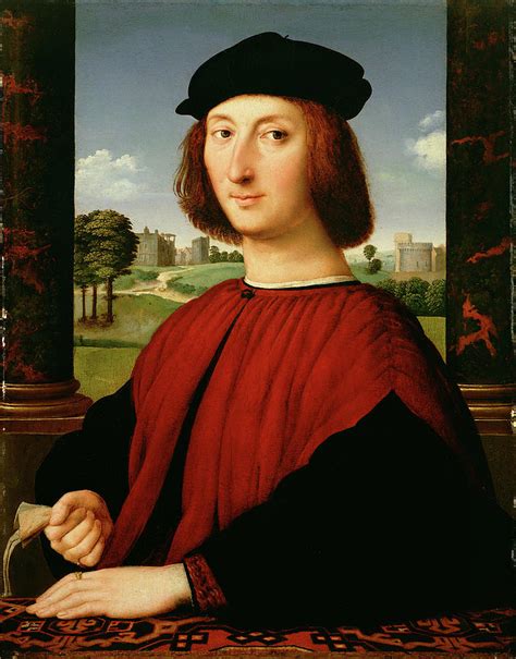 Portrait of a young man raphael