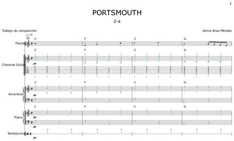 Portsmouth chords & tabs by Mike Oldfield @ 911Tabs