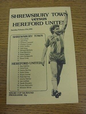 Portsmouth v Hereford United - League Cup - 13/9/1983 - eBay