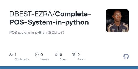 Pos system github python.  I just wanted to share this project with all of you, to s...
