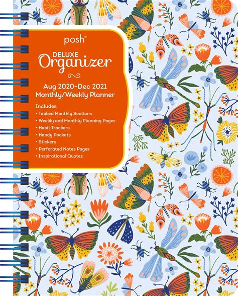 Download Posh Deluxe Organizer 17Month 20202021 Monthlyweekly Planner Calendar Garden Creatures By Andrews Mcmeel Publishing