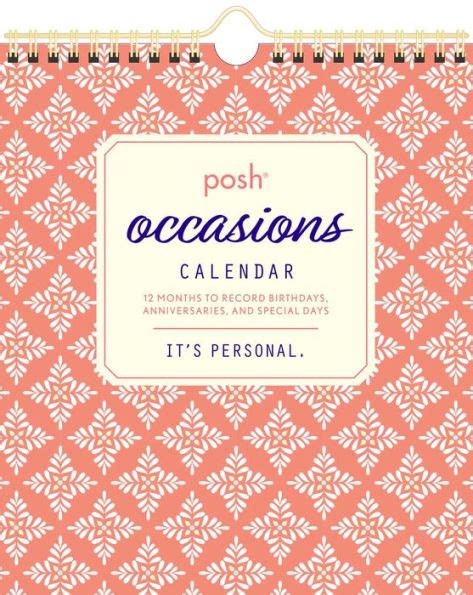 Read Online Posh Occasions Calendar By Andrews Mcmeel Publishing