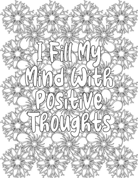 Positive Attitude Coloring Sheet