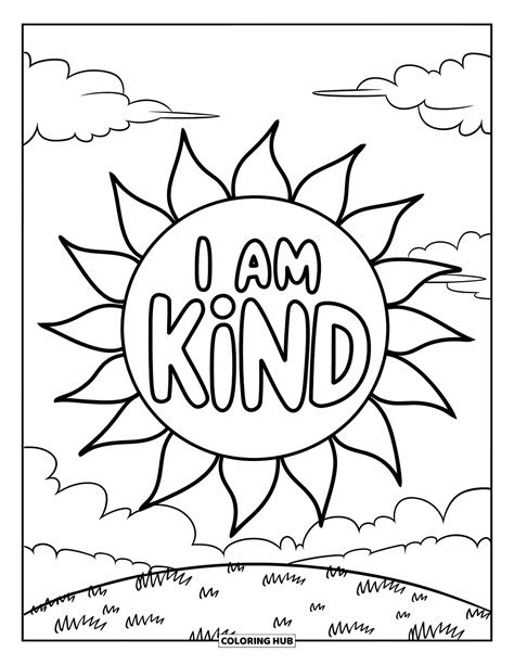 Positive Self Talk Coloring Pages