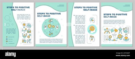 Positive selfimage guide brochure template Stock Vector Image & Art