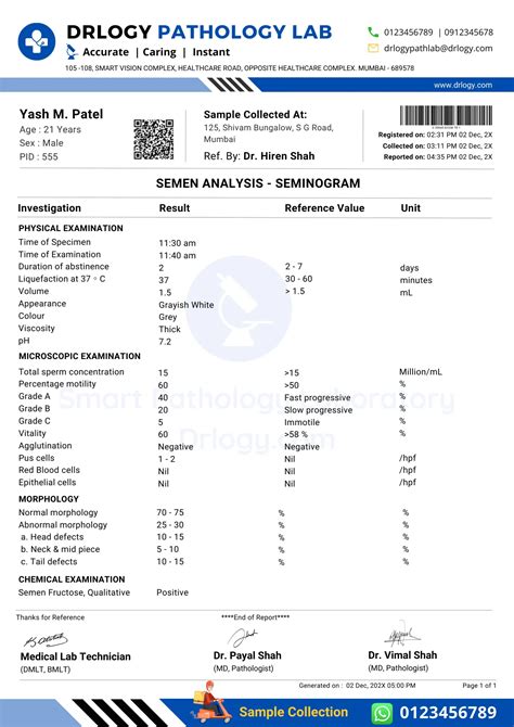 Positive sperm test report.  Upload your semen analysis results for AI-powered interpretation...