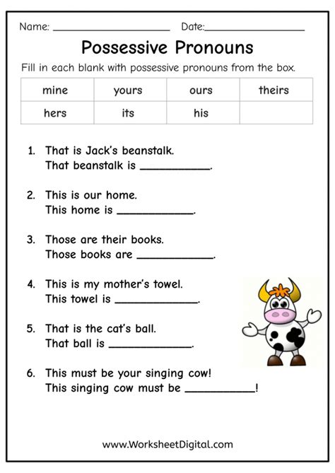 Possessive pronouns activities.  mine, while practicing accuracy, correction, reading, dialog...