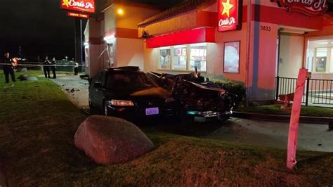 Possible DUI crash in Carl's Jr. drive-thru leaves one with major injuries