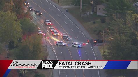 Possible fatal crash on Tesson Ferry Road, police investigating
