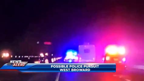 Possible police pursuit on I-75 ends in West Broward