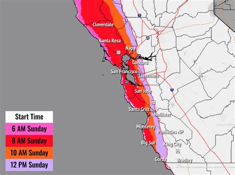 Possible thunderstorms forecasted in the Bay Area